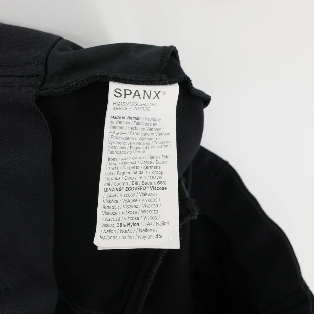 Spanx Perfect Fit Ponte Flare Pants Womens M Black Pintuck High Rise Pull On - Picture 10 of 12